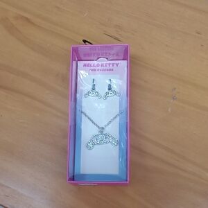 Hello Kitty Pink and Silver Jewelry Set